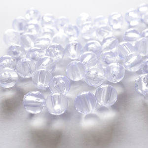100pcs Transparent white clear Acrylic round Beads round bead - Assorted Sizes for DIY Jewelry Making Crafts & Accessories