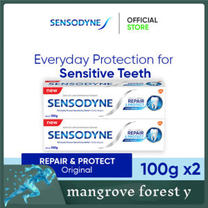 SENSODYNE Toothpaste Repair and Protect Deep Repair Lasting and Daily Sensitivity Protection - Original (100g x 2)