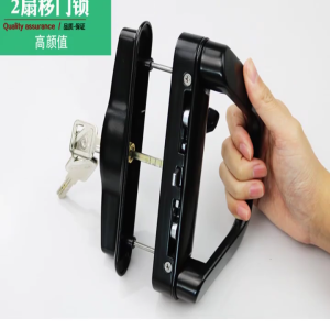 Cửa sân trượt Bộ tay cầm ban công cửa bằng thủy tinh xử lý khóa duy nhất bên với chìa khóa thay thế toàn Bộ xử lý khóa lâu dài
