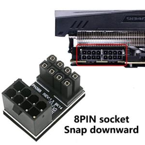 PCIe 8Pin 180 Degree Angle Adapter Board For Optimized Desktop Graphics Wiring for Desktop Graphics Cards