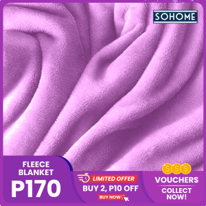 [Microfiber Blanket on Sale] SOHOME 150x200cm Premium Microfiber Plain Fleece Blanket Kumot