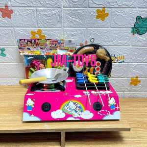 MAINAN KOMPOR ANAK BISA NYALA/MAINAN KOMPOR LED KARAKTER HELLO KITTY/MAINAN MASAK MASAKAN VIRAL