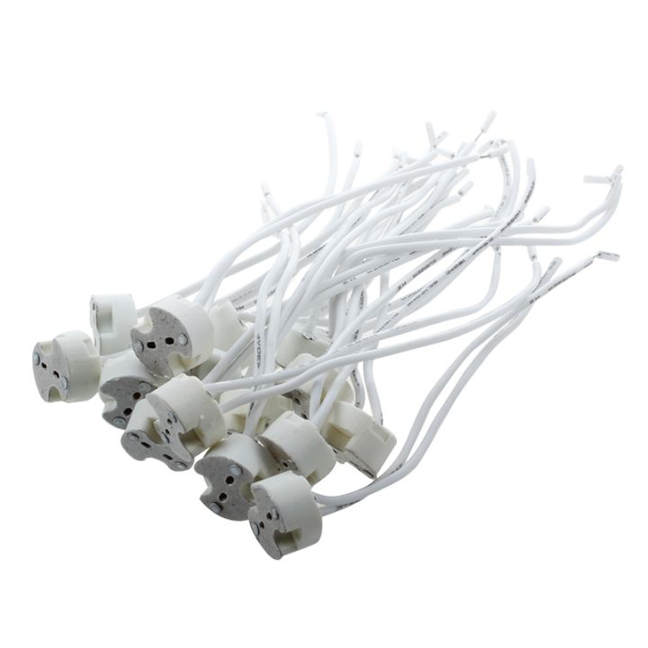 thumbnail image 2 of 10x MR16 GU5.3 Ceramic Light Sockets – Halogen/LED Bulb Holders, 3 Amp Rating 2 of 4