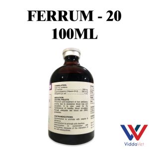 Ferrum 20 100ml Supports Healthy Blood in Animals  Ferrum 20 for Animals