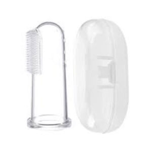 Sikat Gigi Jari Bayi Silikon Lembut  Finger Tooth Silikon Food Grade Brush Lembut Sikat Lidah Bayi HM1053