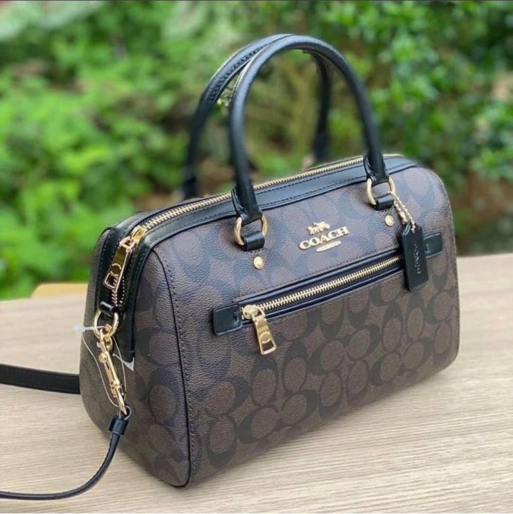 Coach monogram online satchel