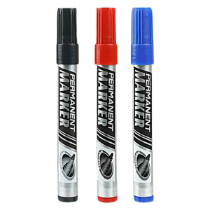 12Pcs 0.7mm Fine Tip Permanent Markers For Labeling Writing On Paper Plastic Discs Logistics Packaging Office Supplies