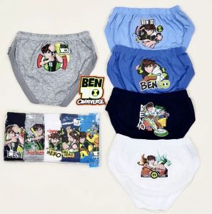 กางเกงในเด็กชาย รุ่นขาเว้า ทรงฟักทอง แพค 5 ตัว ลายฮีโร่ ลายการ์ตูน ลิขสิทธิ์แท้"พร้อมส่ง" ผ้าคอตตอนนิ่มสุดๆ ระบายอากาศดี