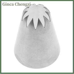 Ginca # C10 kích thước lớn đường ống vòi phun bánh kem trang trí đóng băng Mẹo 10 răng gần sao