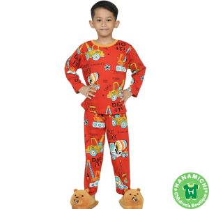 Kiminori GOPA.PP Setelan Baju Tidur Anak Laki-Laki Lengan Panjang