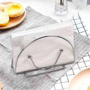 Stainless Steel Paper Towel Holder Multipurpose Square Tissue Holder Kitchen Table Tissue Storage Holder Tissue Holders