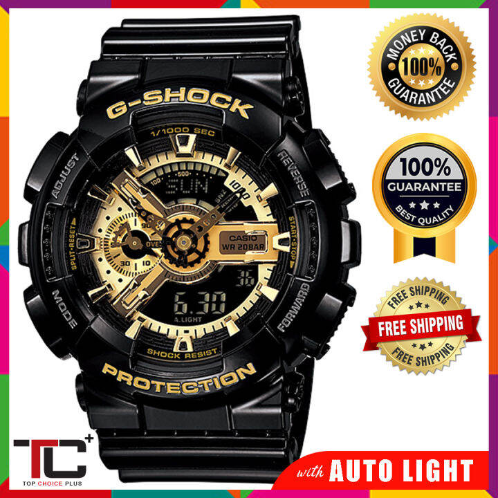 G shock ga 110 black 2024 rose gold