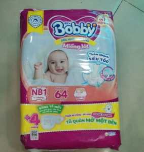[CỘNG MIẾNG] Miếng lót sơ sinh Bobby Newborn NB1-108/NB1-64/NB2-60 - Tã Dán Sơ Sinh Bobby NB70/S80/M76 - Kho Bỉm Thanh Ngân