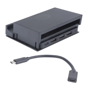 Type-C Dock Stand for Console Multifunction Docking with Detachable USB C Hub Port