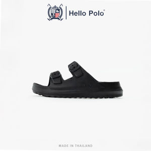 Hello Polo รองเท้าแตะผู้หญิงแฟชั่น รองเท้าแตะผู้หญิง สายคาดคู่ วัสดุ EVA กันลื่น พื้นหนา ทนต่อการสึกหรอ ลำลอง HP8051