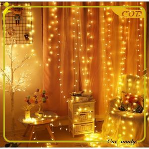 ONE-C775 Lampu Tumbler LED Rainbow Motif Bola Salju / Lampu Tumblr 10 Meter Anggur Bulat Twinkle Light / Lampu Natal Hiasan Dekorasi