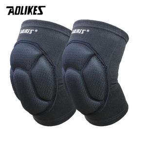 HOLA AOLIKES 1Pair Thicked Football Volleyball Extreme Sports Ski Knee Pads Fitness Knee Support Cycling Knee Protector Kneepad