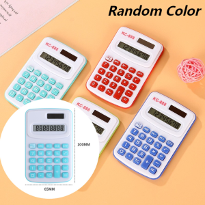 Candy Mini Calculator Portable Electronic Display Calculator Stationery No Noise For School Supplies