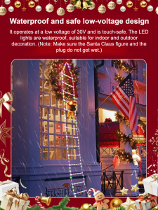 🎅[Christmas Top Choice]🎄Festival display cabinet lights Christmas atmosphere lighting decorations decorative lights stair steps display cabinet lights window lights/Christmas decorative string lights