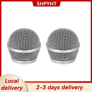 [COD] SHPYHT Local delivery Ship within 24 hours Microphone Grill Head Microphone Grille Ball Head Cover Parts Accessory Replacement Metal Microphone Mesh Head DIY Parts Accessory For Shure beta58a