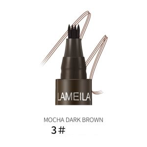 DazHom 【Local Delivery】Lameila 4 Fork Micro-carved Water Pattern Eyebrow Pencil Four Split Waterproof Sweat-proof Durable Not Easy To Decolorization Thrush Students Makeup Tools