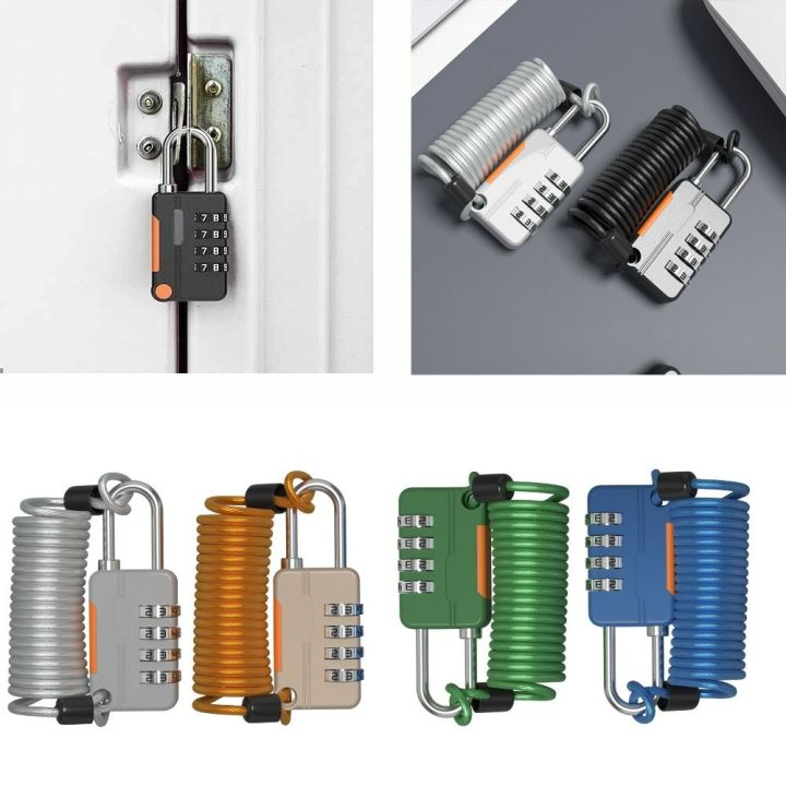 SDG Four-digit Password Bicycle Rope Lock Combination Safety Cable Wire ...