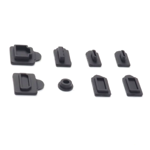 Gaming Accessories Dustproof Plug Fit for PS 5 Slim Game Console Dust Plug Silicone Dust Protector Antidust Cover Black