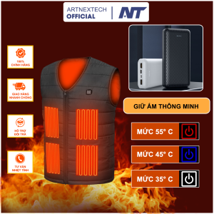 [GIẢM GIÁ] Áo Khoác Điện Sưởi Ấm Sử Dụng Cho Người Lao Động Du Lịch Áo Ghile Sưởi Ấm PIN 30.000mAh