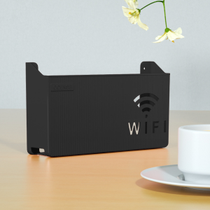 Wall Mounted WiFi Router Shelf TV Set Top Box Storage Box Waterproof Telephone Storage Rack Wall Hanging Organizer