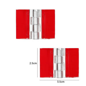 【On Sale】2Pcs Self Adhesive Hinge Acrylic Hinges Replacement Clear Household Drawer Small for Crafts Self-adhesive