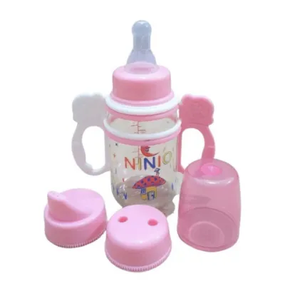 Ninio 3in1 Botol Susu Dot Minum Asi Cup Bayi Dengan Pegangan 3 Fungsi