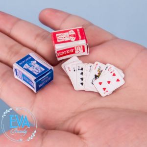 Set 2 Bộ Bài Tây Poker Super Mini Tí Hon 52 Lá Độc Đáo SP4834
