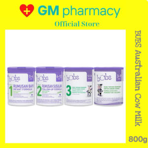 BUBS ORGANIC Grass Fed Cow Milk Formula 800g ( S1 Infant/ S2 Follow-on/ S3 Toddler/ S4 Junior)