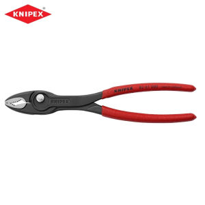KNIPEX 82 01 200 TwinGrip Pliers - Front & Side Grip Slip Joint Pliers - Professional Stripped Screw & Rounded Bolt Extractor (Made in Germany)