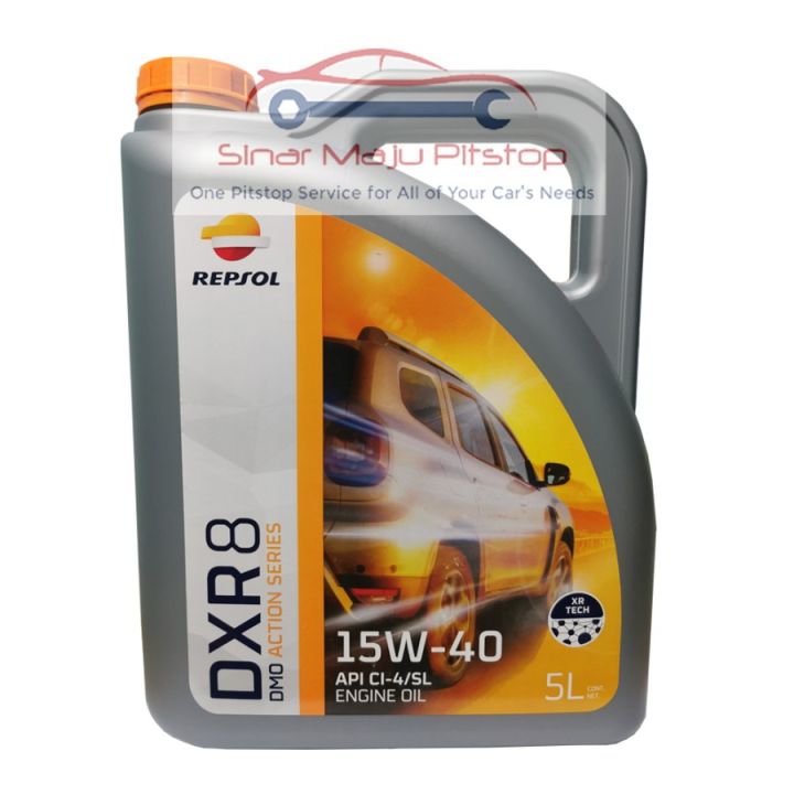 Repsol Mobil Repsol DXR 8 SAE 15W-40 API CI-4/SL Original - Pelumas Oli Mesin Mobil ...