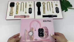 Hot Sale A58 Plus Smart Watch Exquisite Full Diamond Set Bluetooth Call Ladies HD Health Watch [ Free Shipping ]