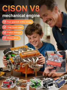 V8 Engine Model Decorative Engine New Design Ornament Mechanical Display