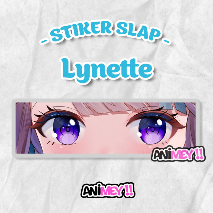 Stiker Slap Lynette Genshin Impact / Sticker Slap Anime Waterproof ...