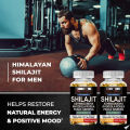 Pure Himalayan Shilajit for Men and Women 120 Capsules More Than Gummies, Resins Combined with Natural Ashwagandha Energy Health Kit Gold Curing Supplement Made in the USA. 