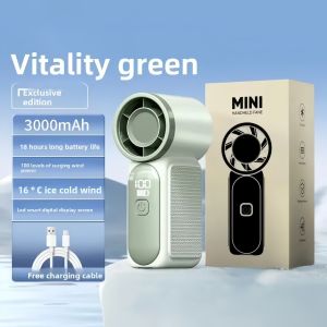 17 MILE 4000mAh Portable Mini Handheld Fan Pocket Fan High-speed Turbo Fan Bladeless Design Rechargeable Fan