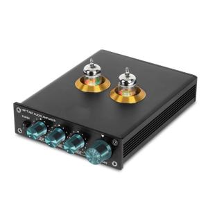 Hifi Tube Audios Preamplifier 6K4 Vacuum Tube Amplifiers Buffers Adjustment Audios Tube Preamp Stereoes Receiver EU Plug