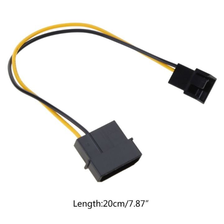 20cm D Type Large 4Pin Molex IDE to 3Pin PC Computer CPU Case Fan Power