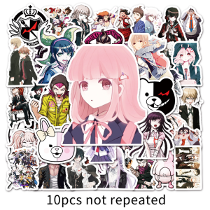 50pcs Anime Danganronpa Cartoon Sticker Decorative Mobile Phone Suitcase Waterproof Game Stickers