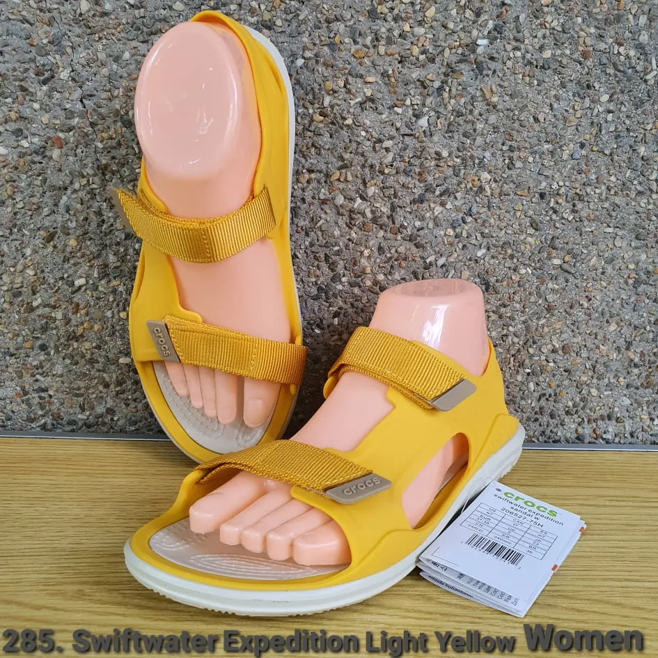 ONHAND Crocs 285. Swiftwater Expedition Sandals Women Light Yellow