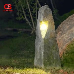 Đèn Sân Vườn Giả Đá Khe Sáng Nghệ Thuật Trang Trí Tiểu Cảnh