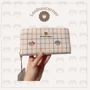 (Hàng auth - giao Hỏa Tốc) Ví dài đựng tiền in họa tiết gấu nữ nhiều ngăn ttwn bear tt2320