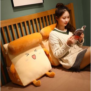 Toast Bread Cute Doll Multifunctional Adjustable Pillow Triangle Pillow Waist Pillow Sofa Pillow