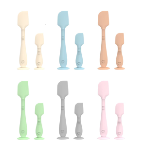 Set of 1 Silicone Ointment Applicator Baby Diaper Cream Spoon Buttocks Scraping Spoon with Suction Base