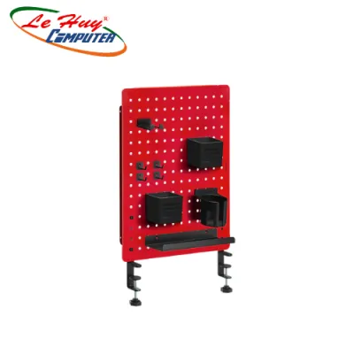 Bảng treo đồ Pegboard HyperWork Aster | PG02 (Đen/Trắng/Đỏ) - Hàng chính hãng