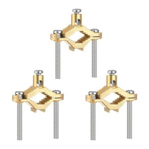 Electrical Grounding Clamps Industrial Grades Brasses Clamps with Fastening Screws for Secure Pipe Bonding